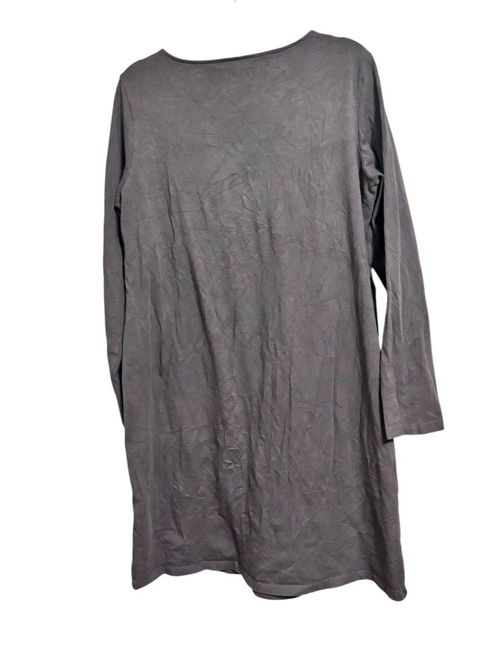 EILEEN FISHER SZ MD COTTON BLEND JERSEY DRESS - Picture 2 of 4